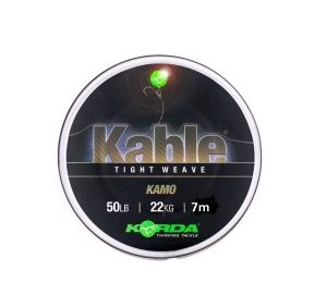 Korda Šnúra s oloveným jadrom Kable Tight Weave Kamo 50lb 7m